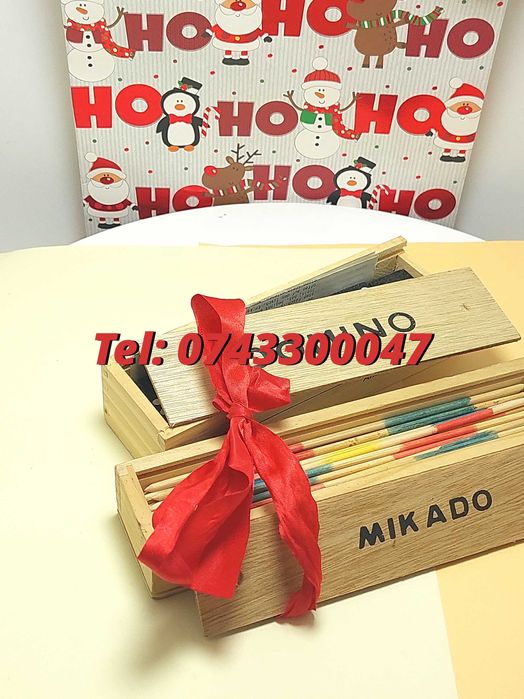Pachet Craciun  Joc Marocoo mikadoSi Domino  Transport Gratuit