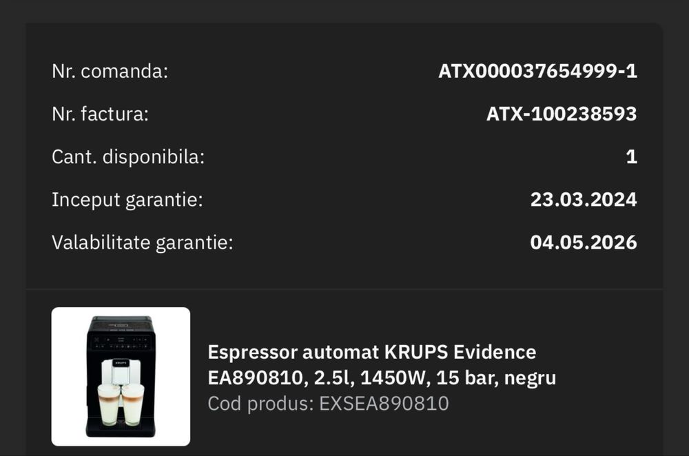 Expresor automat Krups Evidence
