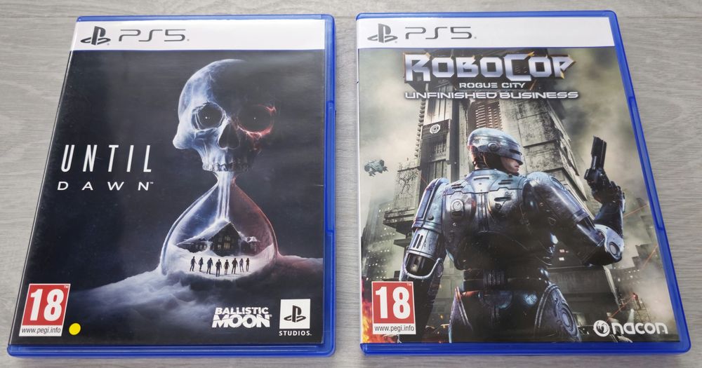 Ocazie! Cel mai ieftin de pe tara!  Prima mana! Impecabile! Until Dawn PS5 + Robocop Unfinished Business PS5