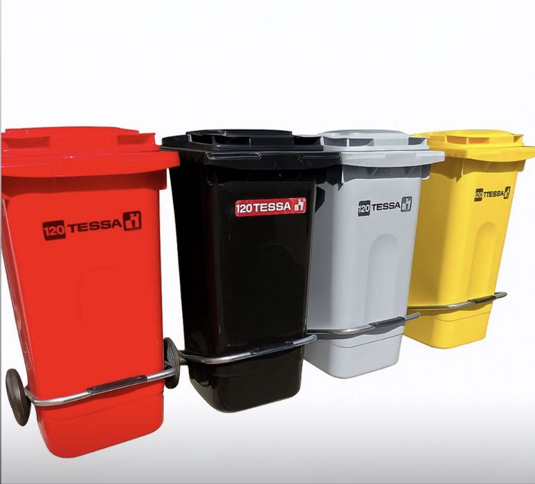 Мсорный бак 120 литров с педалью для бытовых отходов производство Иран