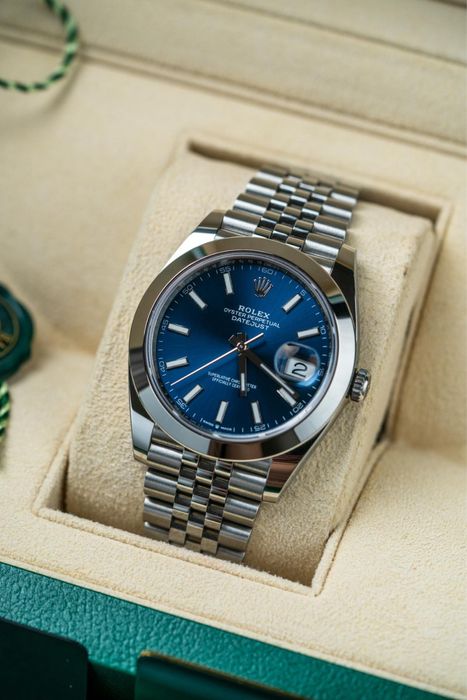 Часовник Datejust 41 mm blue dial