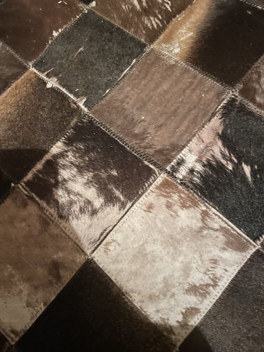 естествен кожен килим (patchwork)