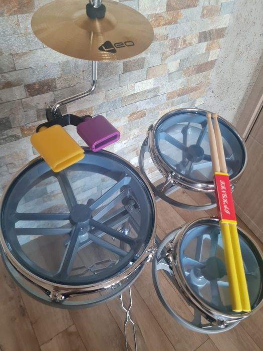 Рототоми + нови стойка/чинел 8"/коубели/палки