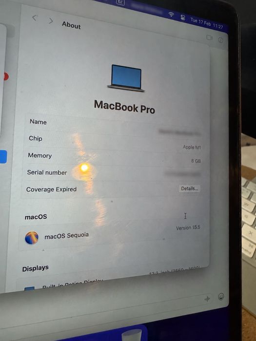 MacBook Pro 13″ M1 (2020) | 8 GB RAM | 256 GB SSD
