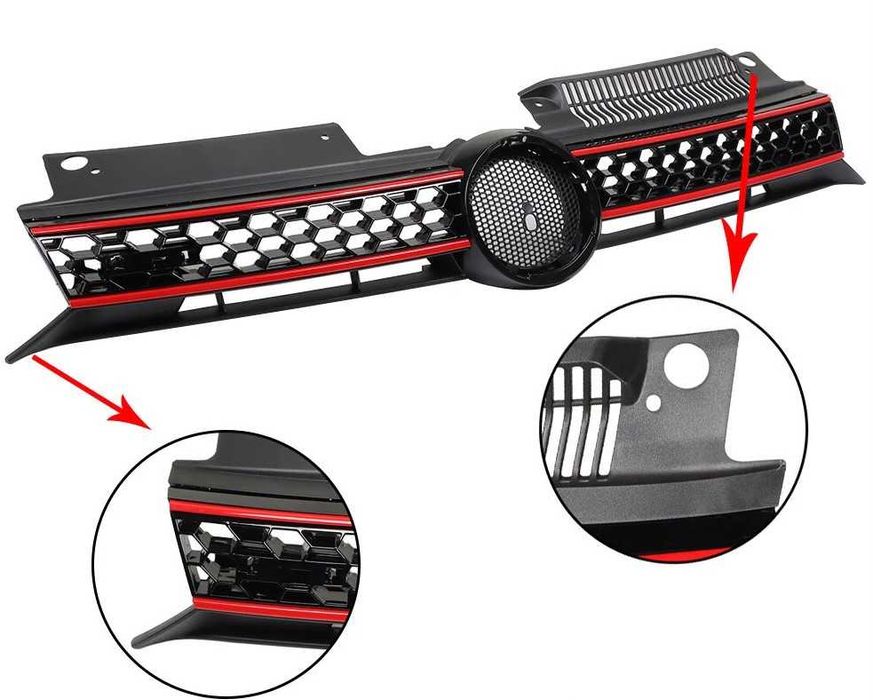 Предна Решетка за VW Golf-6 GTI дизайн ,2008-2012г