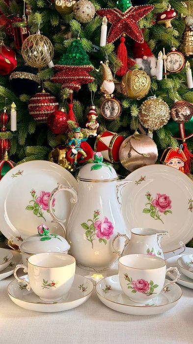 Антикварный чайный - кофейный сервиз Furstenberg Германия