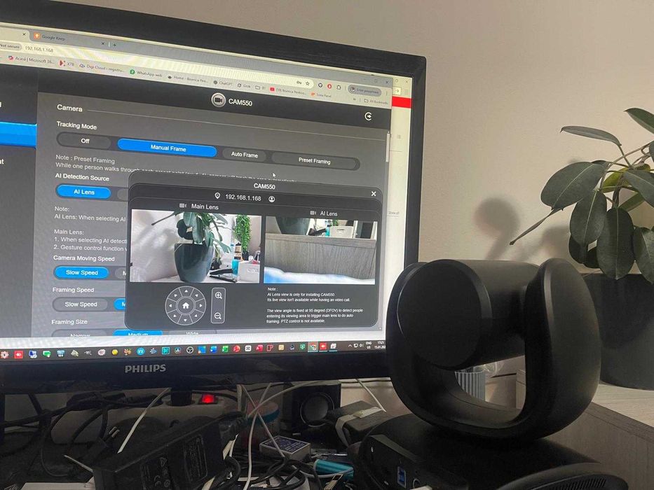 Urgent-Camera profi.videoconferinta 4K Aver CAM550 cu modul AI