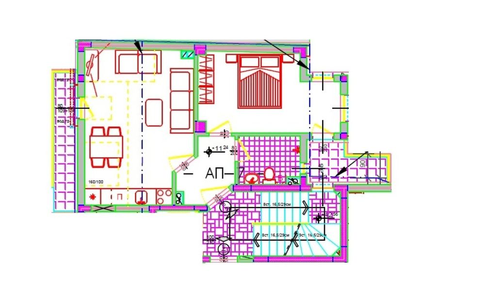 ДВУСТАЕН АПАРТАМЕНТ в Бургас, жк. Възраждане