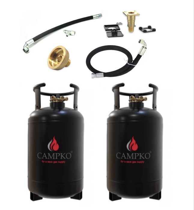 Set rezervoare / butelii GPL reincarcabile Campko pt rulota/camper