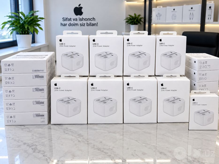 original apple 20w zaryadka yangi qutida