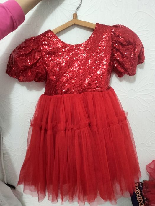 Красные детские платья красивые