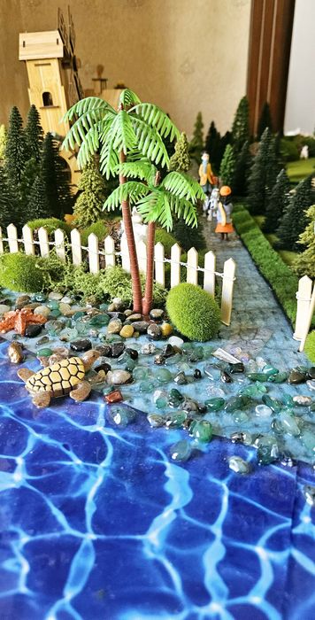 Макет готовый реалистичный, Подарок детям игрушка,кукла,домик, подарки