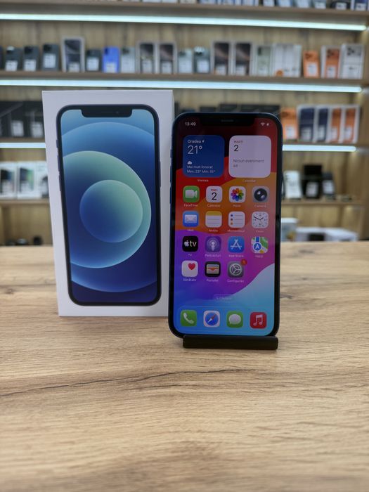 ‼️ iPhone 12 Blue 64Gb - Sanatate bat.100% - Garantie