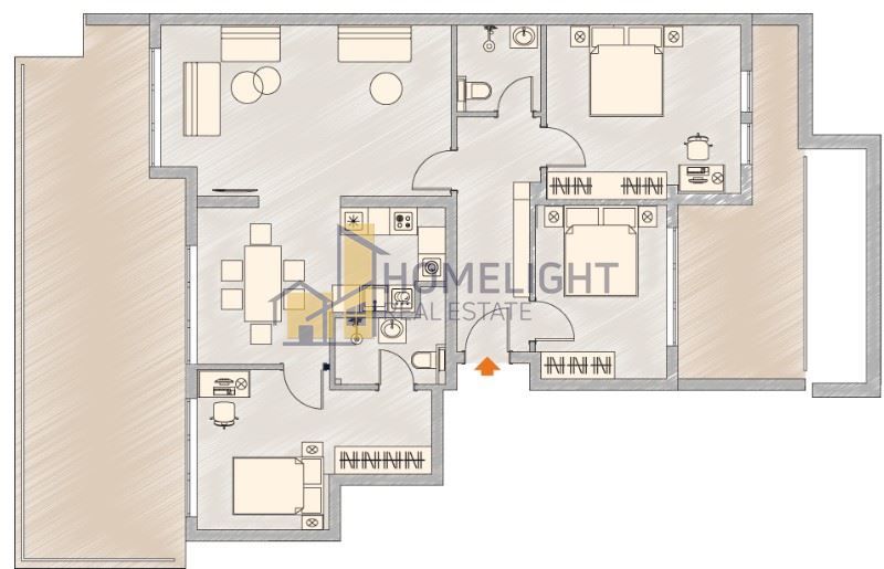 Продава се Четиристаен апартамент в София, Малинова долина - 174 кв.м за 1492 €/кв.м - Снимка #3