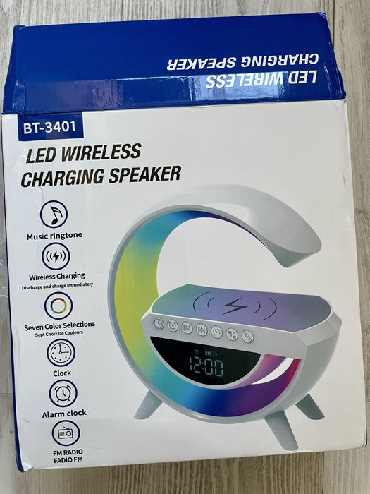 LED wireless charging speaker