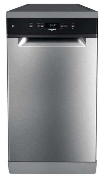 Masina de spălat vase slim 45 cm , Whirlpool , culoare Gri / Inox  , afisaj LED , 6 programe de spalare , stare perfectă atat tehnic cat si estetic