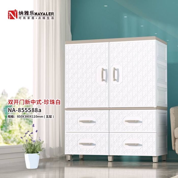 Пластиковый детский шкаф новой модели