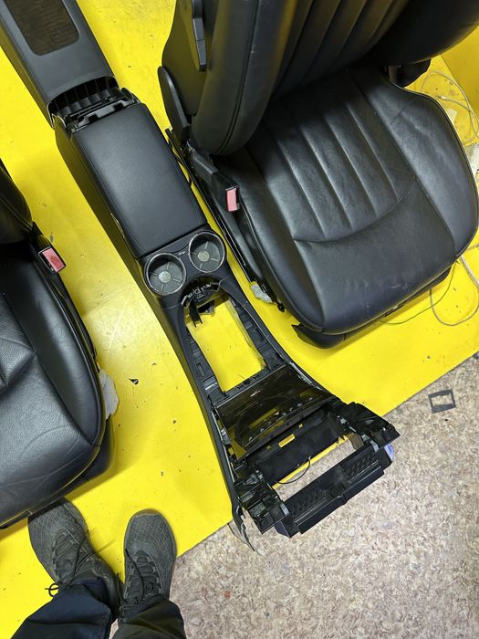 Салон w219 cls черный