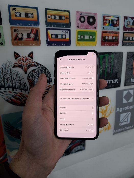 Продам iPhone 11pro Face id True tone всё работает