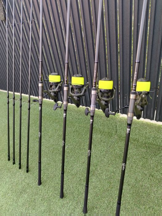 SET 4 Lansete FL FLX Carp 3.90 3.75Lbs + 4 Mulinete PRO FLX 14000 Mo