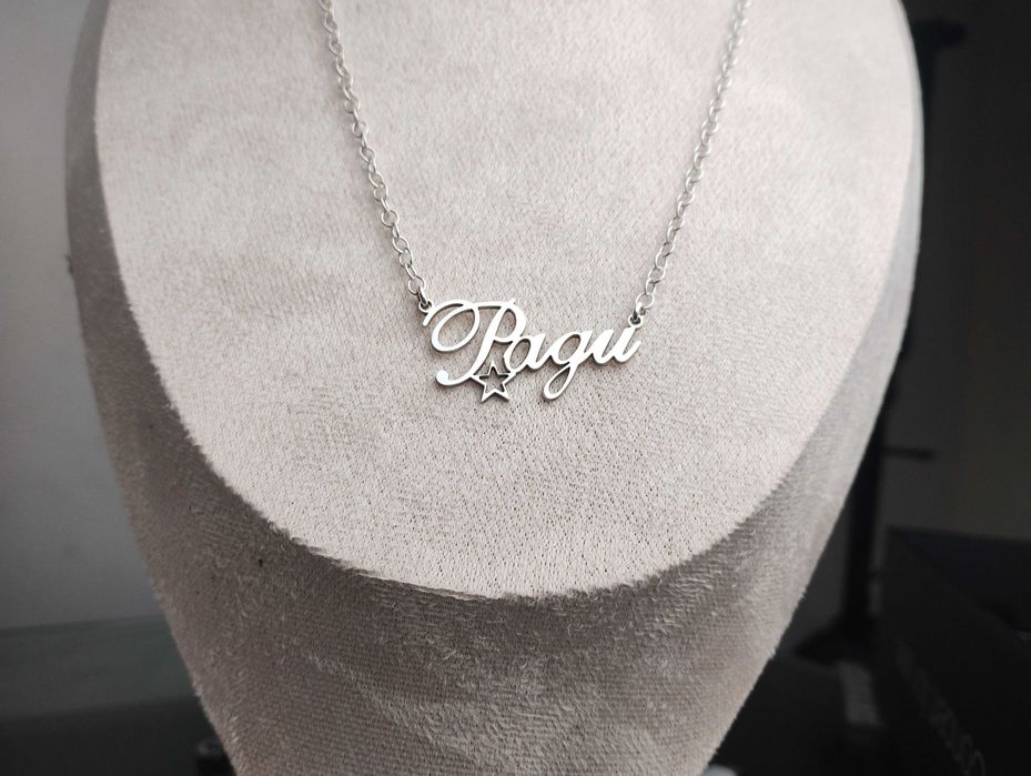 Колие с име изработено изцяло от сребро 925
ПЕРСОНАЛИЗИРАНО