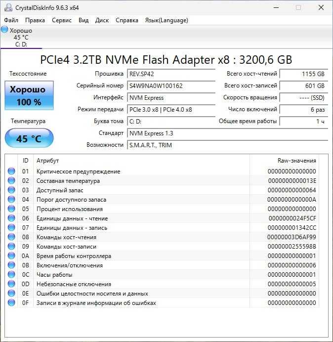 Серверный SSD NVMe накопитель Samsung PM1735 3,2TB PCIe