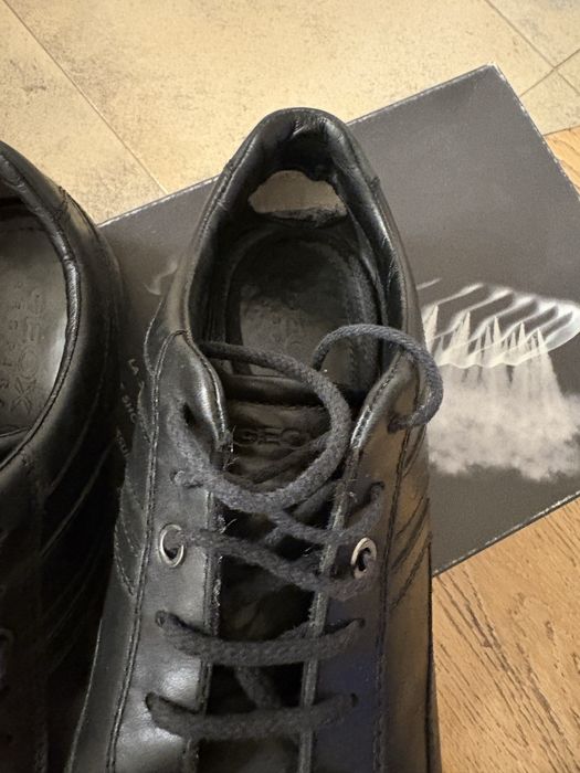 Мъжки есенно-зимни обувки Geox черни кожени 41 размер