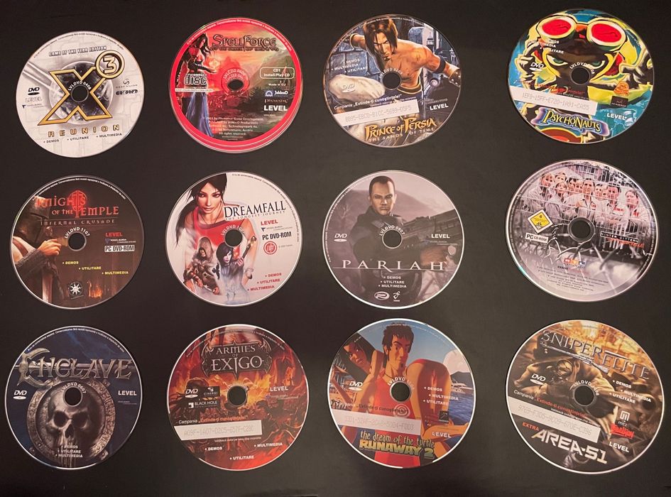 58 de jocuri video pe CD