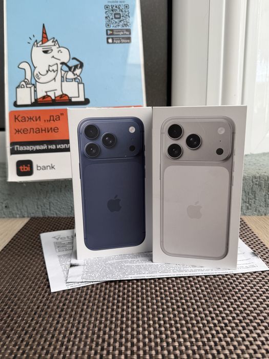 НОВ! 512Gb *ЛИЗИНГ* iPhone 17 Pro Silver/  Deep Blue 36М ГАР