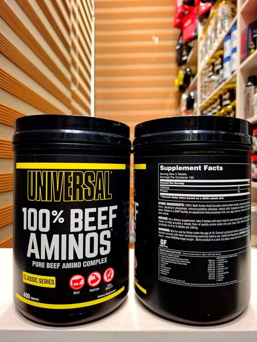 Beef Aminos от Universal Nutrition 400 таблеток аминокислоты говядины.
