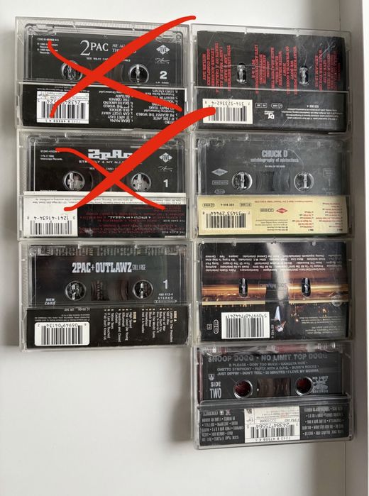 Casete Hip Hop 2pac Snoop etc