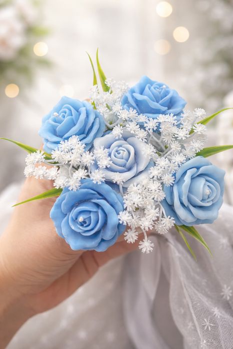 Букет из цветов( свечи)