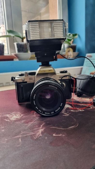 Minolta SR 5000 + Minolta MD 28–70 + Blitz Braun | Stare EXCEPȚIONALĂ