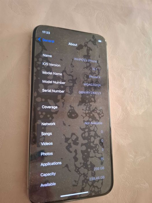 Продавам iPhone X c iOS 16.7
