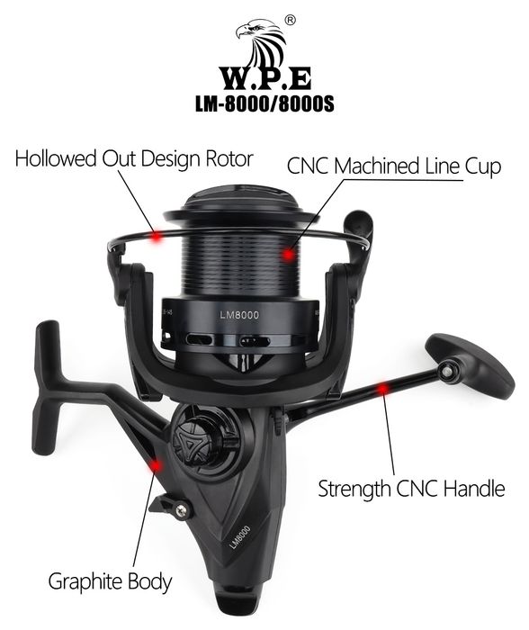 Катушка карповый "WPE 8000s" с байтранером