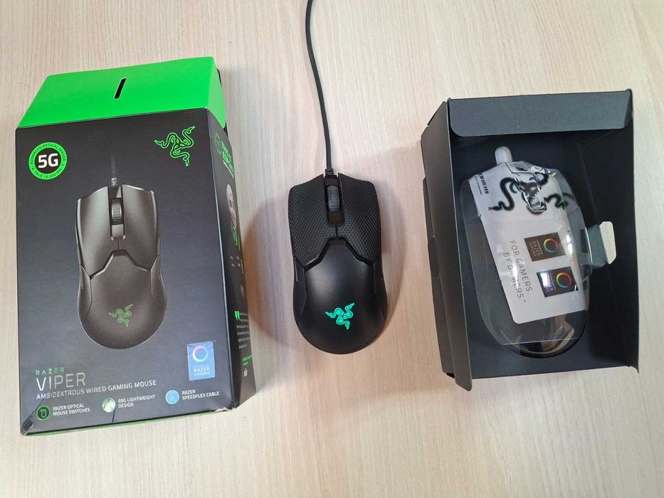 Razer Viper геймърска мишка с grip tape