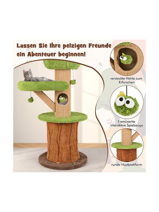 Котешка катерушка COSTWAY, висококачествена, 148см Green Mushroom