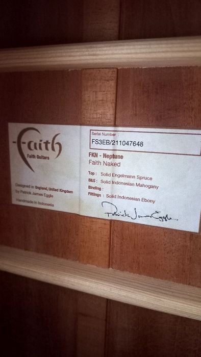 Акустична китара Faith Naked Neptune All Solid
