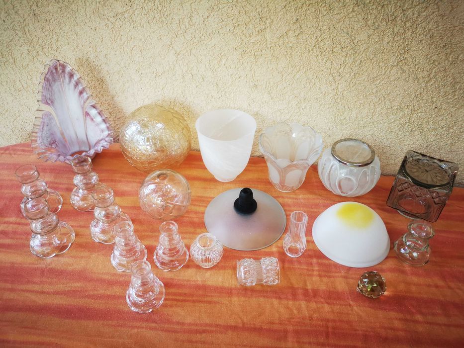 abajur glob componente sticla piese pt lustre lampi veioze vechi