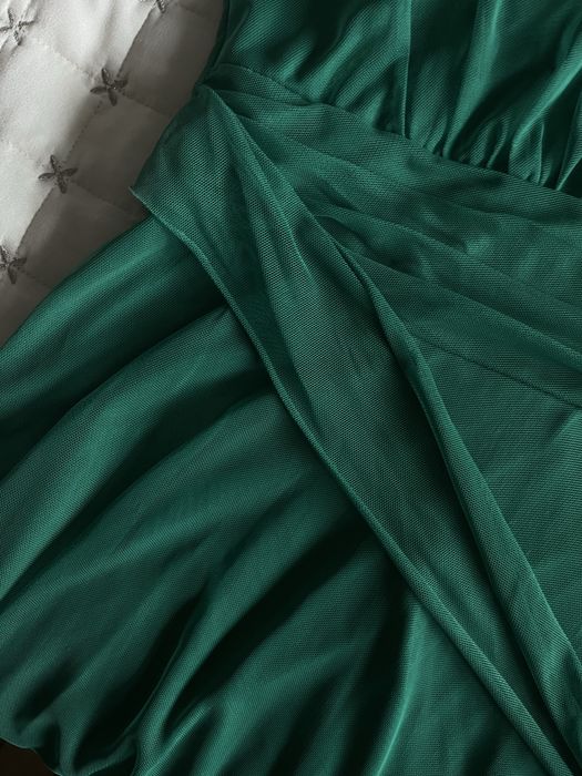 зелена рокля s,xs размер