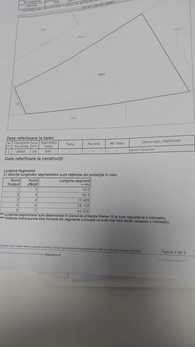 Teren intravilan 845 mp – lângă Milano 5 (Cihei - Sânmartin)