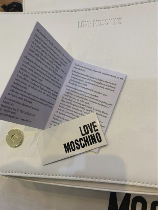 geanta moschino alba