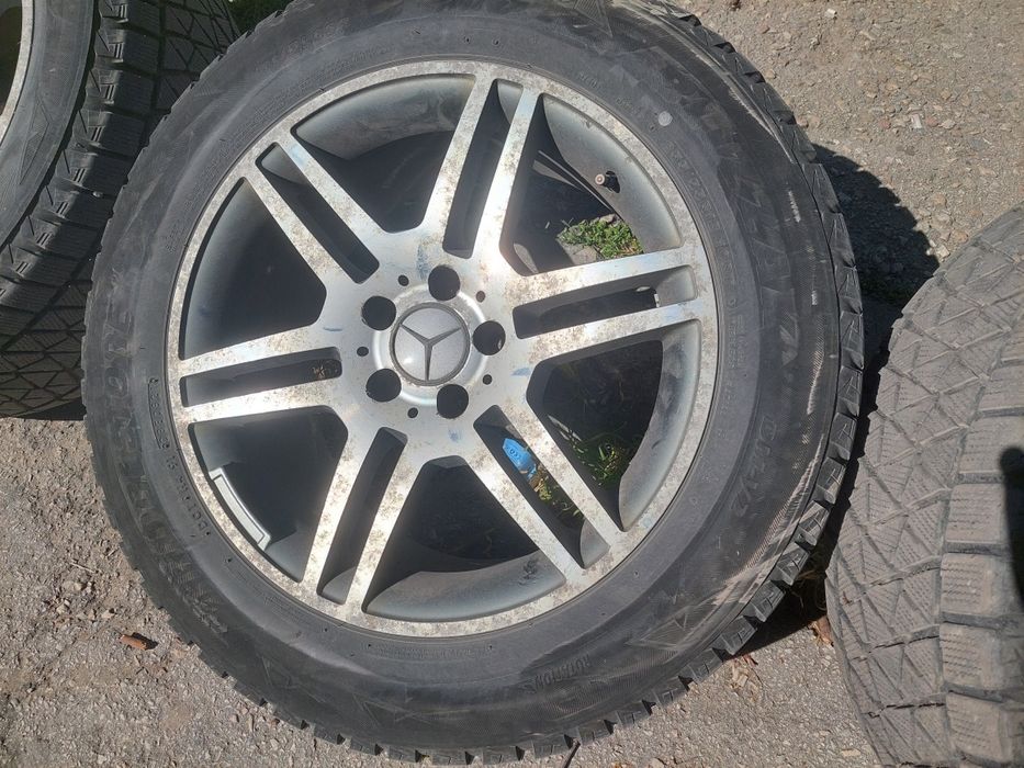Продавам 18" джанти за Mercedes + зимни гуми Bridgestone Blizzak + болтове