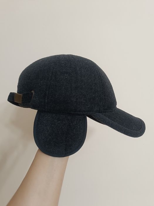 Мужская теплая кепка с козырьком