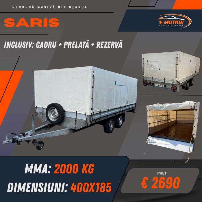 Remorci din Olanda de la 750 kg pana la 3500 kg - Citeste descrierea!