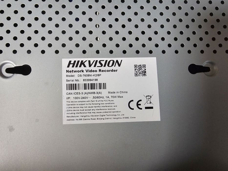 NVR Hikvision DS-7608NI-K1/8P