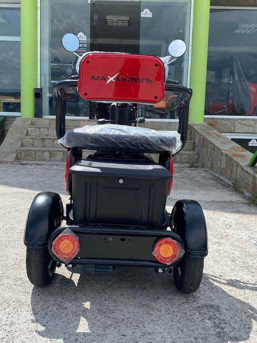 Електрическа триместна триколка MaxMotors X1 1500W Red