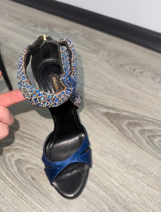 Sandale cu toc Roberto Cavalli