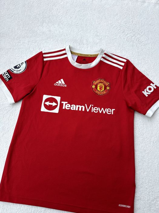 Футболна тениска Adidas Manchester United - размер 13-14Y(164), КАТО НОВА