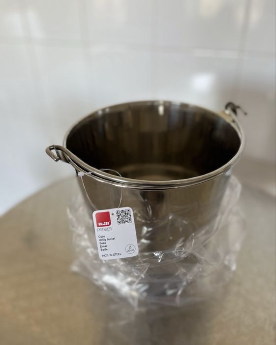 4 × găleată inox Ibili Premier 20 cm – noi (ice bucket)